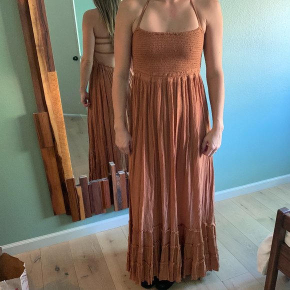 Free People Burnt orange dress extratropical - Picture 1 of 4